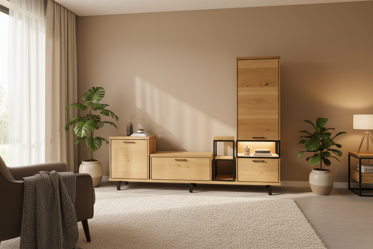 Hero banner met meubel