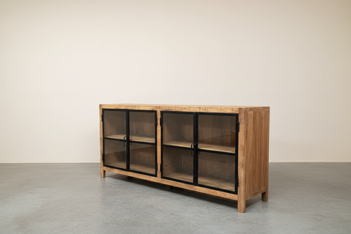 Dressoir betonlook 3/4 aanzicht